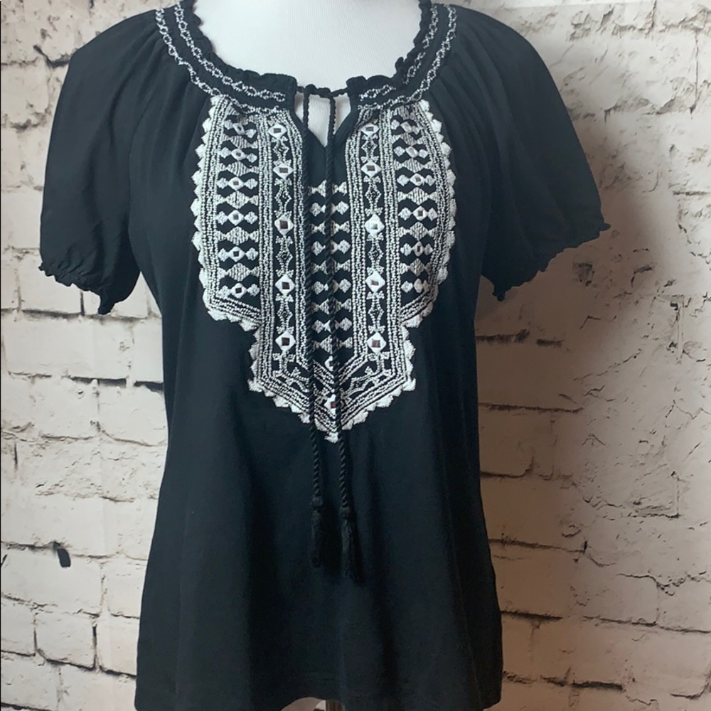 JM Collection Boho Top Small